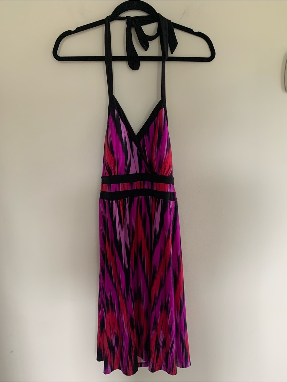 Apt. 9 Red and Purple Halter Top Dress